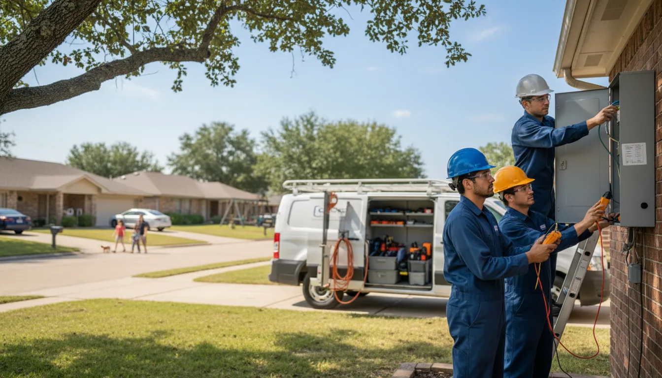 Certified electrician providing emergency electrical services in Parks, NE